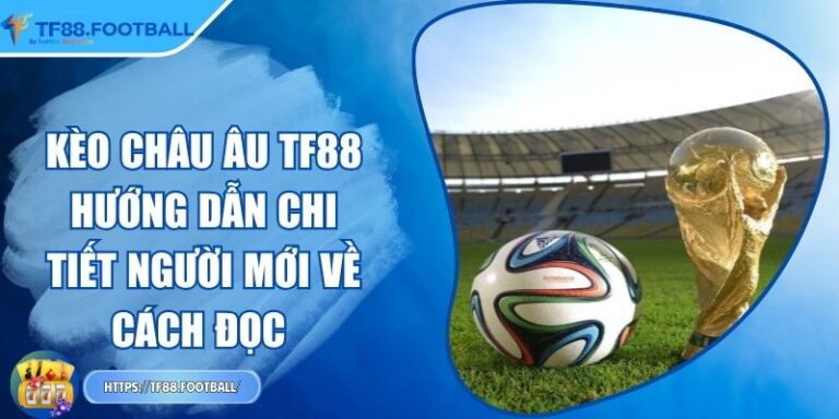 Kèo Châu Âu TF88 - Hướng Dẫn Chi Tiết Người Mới Về Cách Đọc