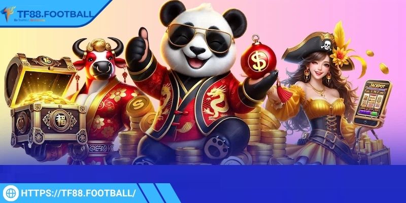 Sảnh MG TF88 - Slot Game Nổ Hũ Hấp Dẫn, Giao Diện Mượt Mà 3 Gấu trúc may mắn thường được đề xuất cho người mới